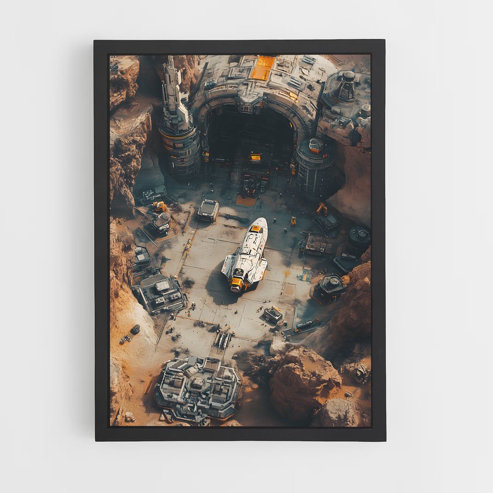 Poster futuriste Sci fi art fascinant – affiche Art spatial (vue 2)